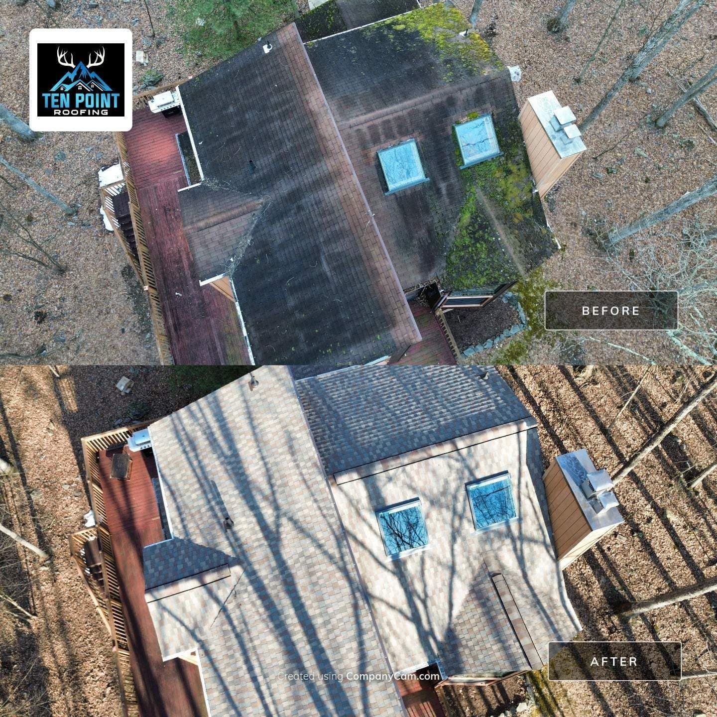 Roofing project in East Stroudsburg, PA (July 2025) by Ten Point Roofing