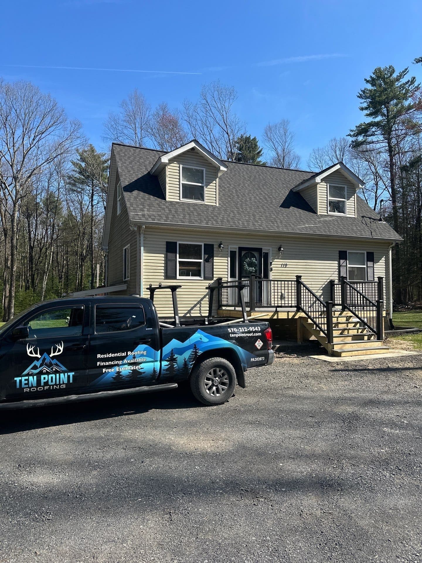 Roofing project in Stroudsburg, PA (March 2026) by Ten Point Roofing